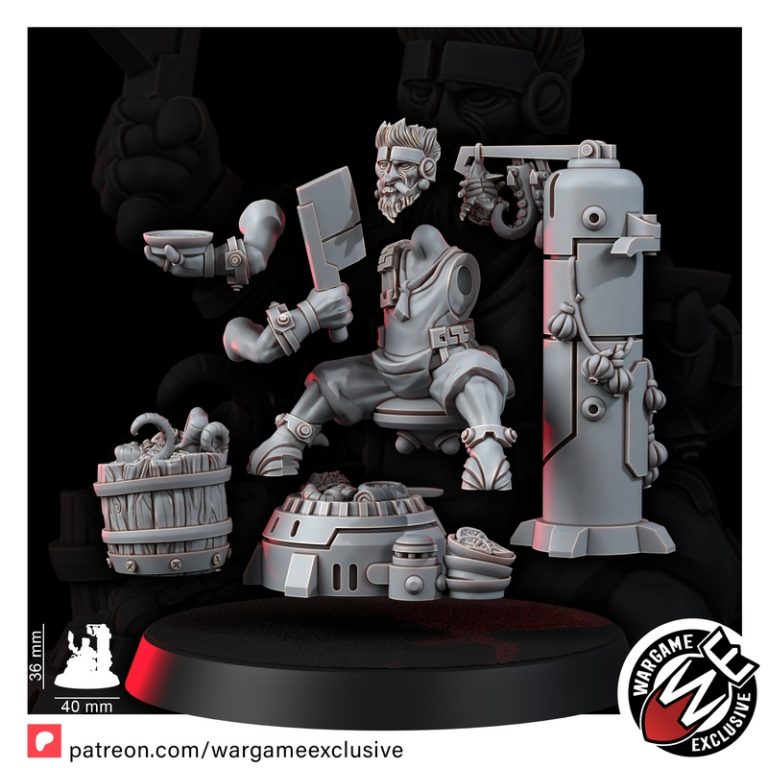 战争游戏独家——涅克罗西蒂黑商人 3D打印模型|Wargame Exclusive – Greater Good the Necrocity Black Traders – 3D Print Model