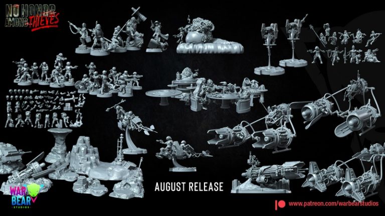 War Bear Studios 2025年8月作品：3D打印模型集——动漫游戏角色立体模型精选|War Bear Studios August 2025 – 3D Print Model