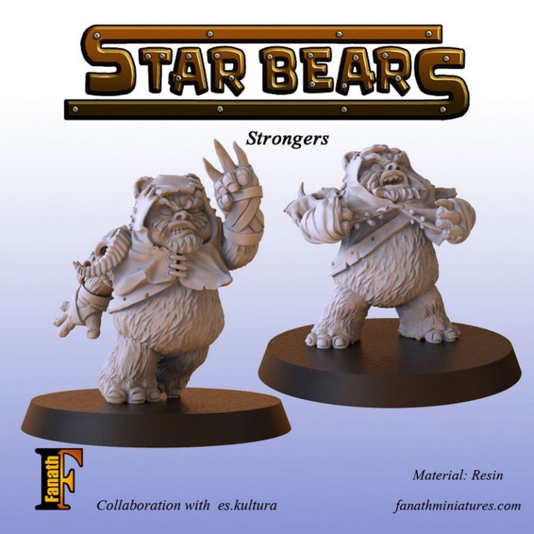 星熊团队 - 3D打印动漫角色模型|Star Bears Team – 3D Print Model