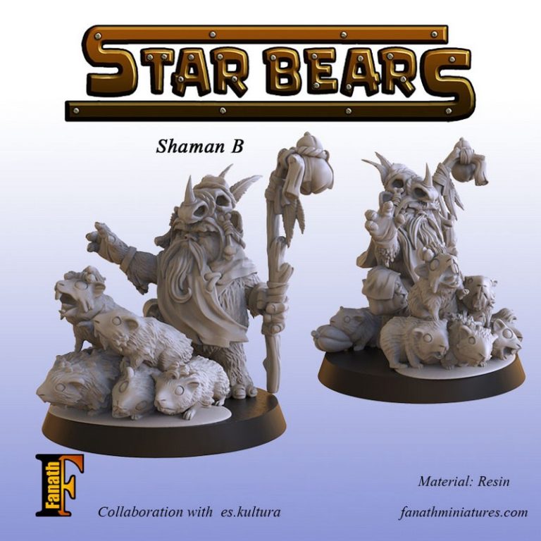 星熊团队 - 3D打印动漫角色模型|Star Bears Team – 3D Print Model