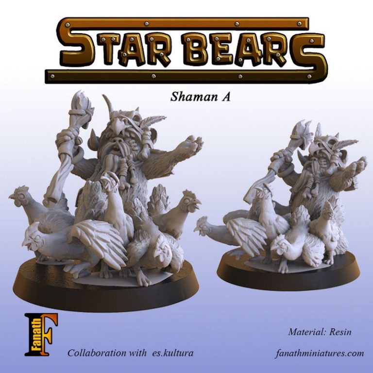 星熊团队 - 3D打印动漫角色模型|Star Bears Team – 3D Print Model