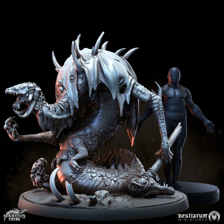 最佳迷你模型——塞克霍顿部落系列第二部分：3D打印模型|Bestiarum Miniatures – Sekhaton Tribes Part 2 – 3D Print Model