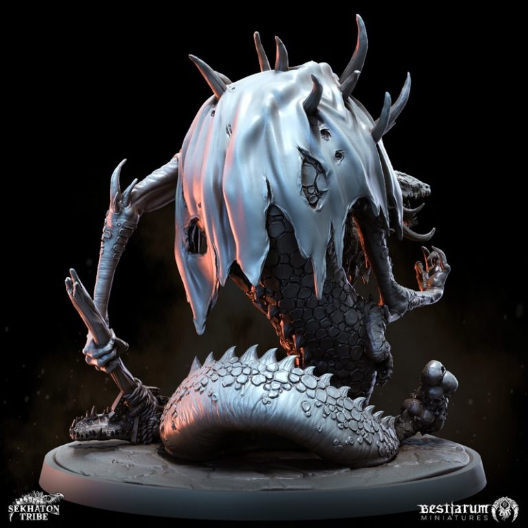最佳迷你模型——塞克霍顿部落系列第二部分：3D打印模型|Bestiarum Miniatures – Sekhaton Tribes Part 2 – 3D Print Model
