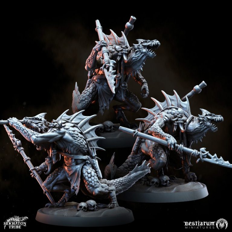 最佳迷你模型——塞克霍顿部落系列第二部分：3D打印模型|Bestiarum Miniatures – Sekhaton Tribes Part 2 – 3D Print Model