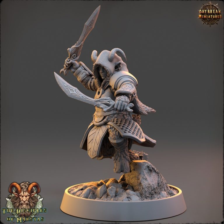 火星亚斯的追随者——3D打印模型|Daybreak Miniatures – The Disciples of Marsyas – 3D Print Model