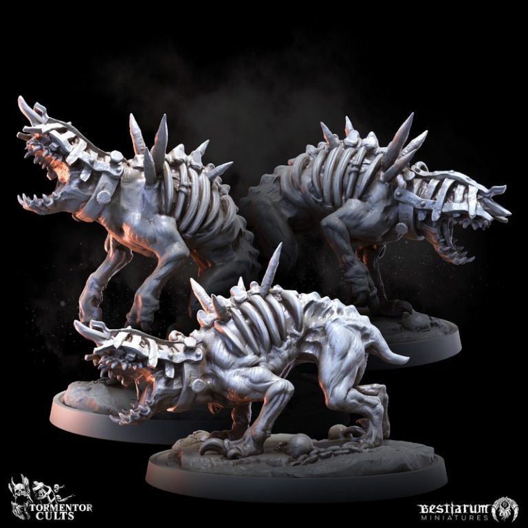 Bestiarum迷你模型——折磨教派系列第四部：3D打印角色模型|Bestiarum Miniatures – Tormentor Cults Part 4 – 3D Print Model