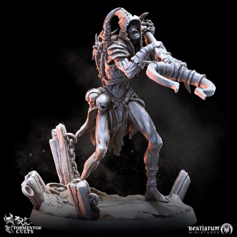 Bestiarum迷你模型——折磨教派系列第三部分 3D打印模型|Bestiarum Miniatures – Tormentor Cults Part 3 – 3D Print Model