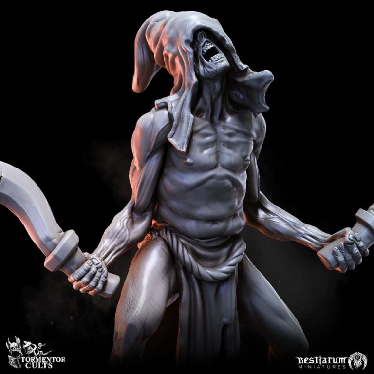 Bestiarum迷你模型——折磨教派系列二：3D打印角色模型|Bestiarum Miniatures – Tormentor Cults Part 2 – 3D Print Model