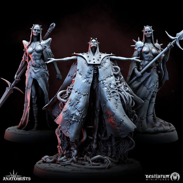 最佳生物模型——解剖学家系列——3D打印角色模型|Bestiarum Miniatures – The Anatomists – 3D Print Model