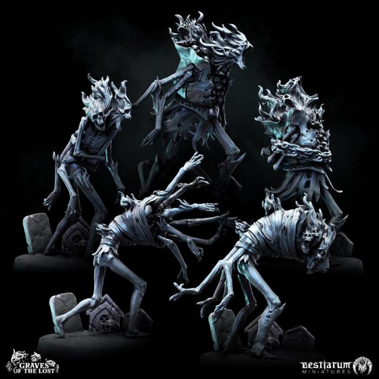 Bestiarum迷你模型——失落之墓3D打印作品|Bestiarum Miniatures – Graves of the Lost – 3D Print Model