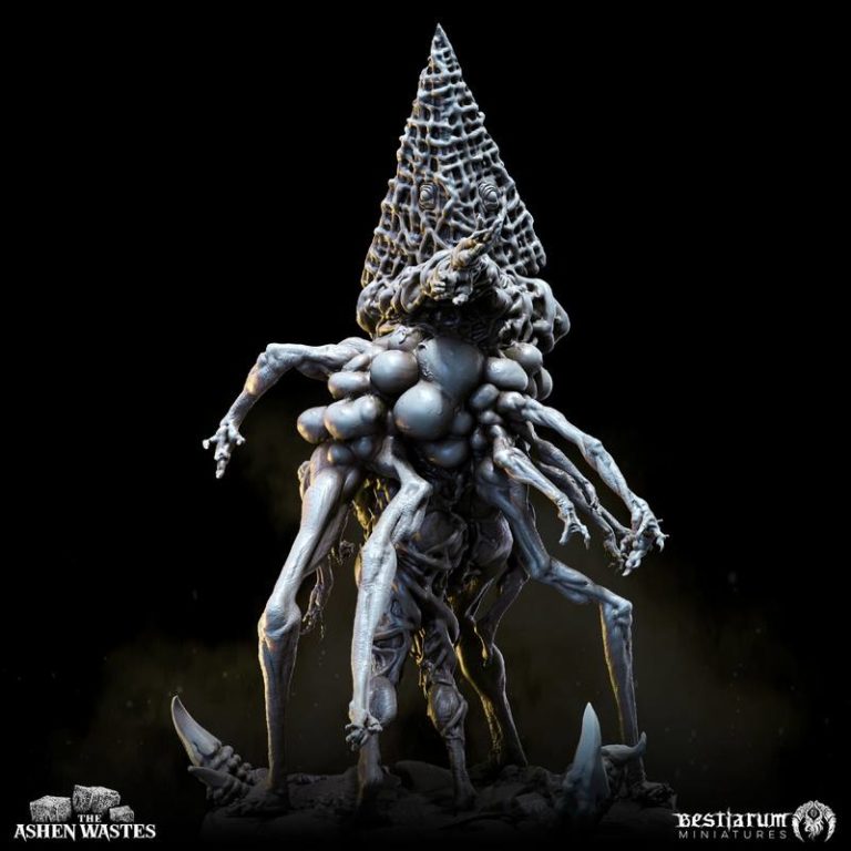 灰烬荒原的异形——3D打印模型|Bestiarum Miniatures – Abominations of the Ashen Wastes – 3D Print Model