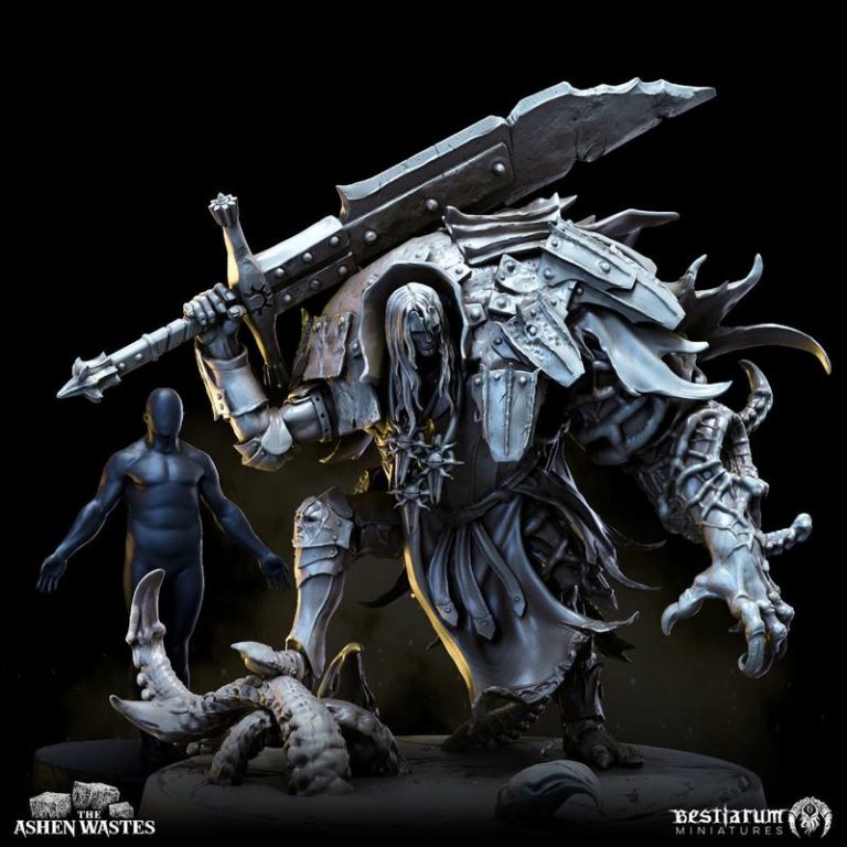 灰烬荒原的异形——3D打印模型|Bestiarum Miniatures – Abominations of the Ashen Wastes – 3D Print Model