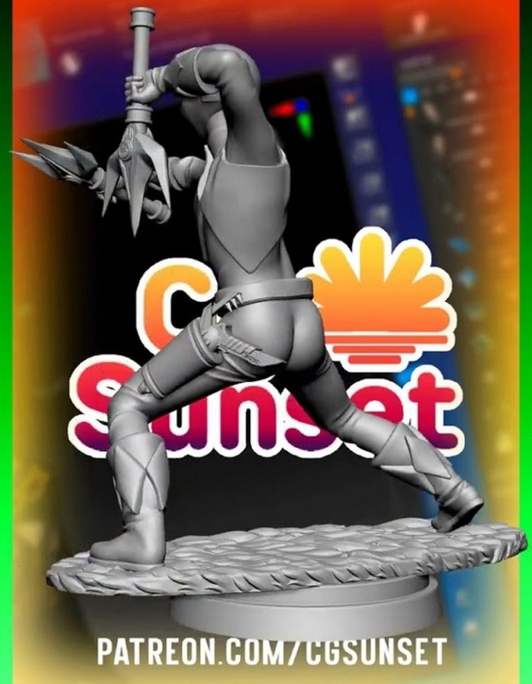 Power Rangers与Megazord 3D打印模型|Power Rangers and Megazord – 3D Print Model