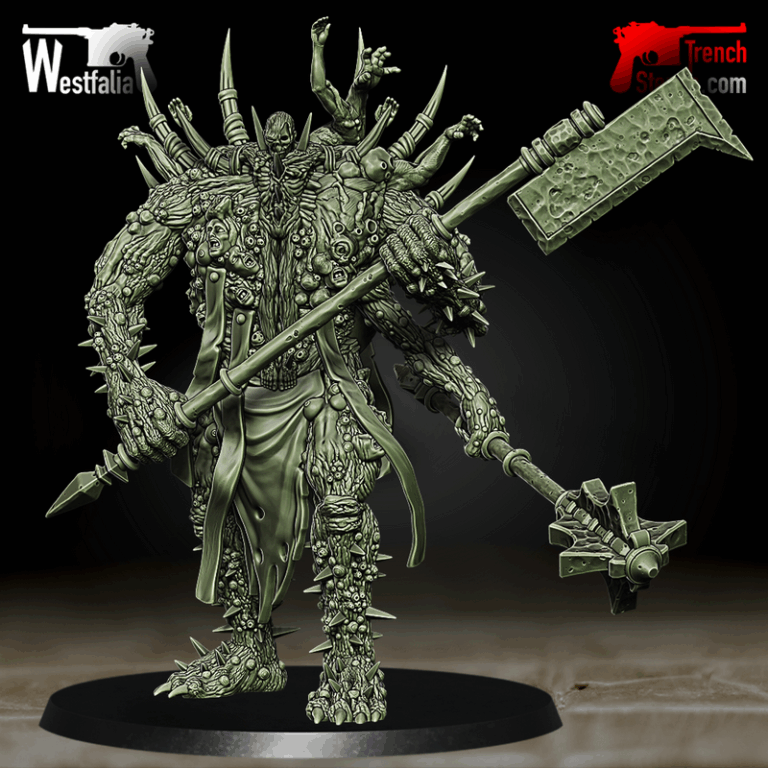 黑炎之牙——亵渎圣者 3D打印模型|Trench Stench – Fang of the Seething Black – Desecrated Saint – 3D Print Model