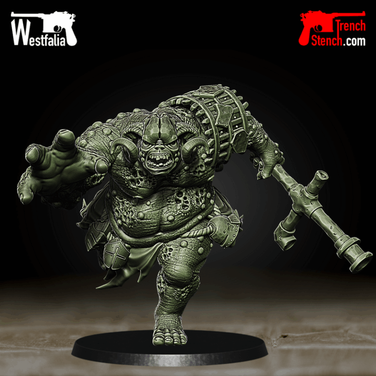 黑潮獠牙—— trolls 3D打印模型|Trench Stench – Fang of the Seething Black – Trolls – 3D Print Model