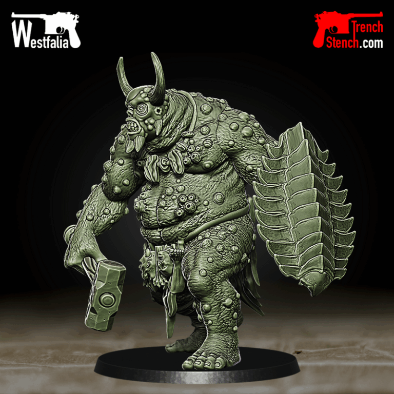 黑潮獠牙—— trolls 3D打印模型|Trench Stench – Fang of the Seething Black – Trolls – 3D Print Model