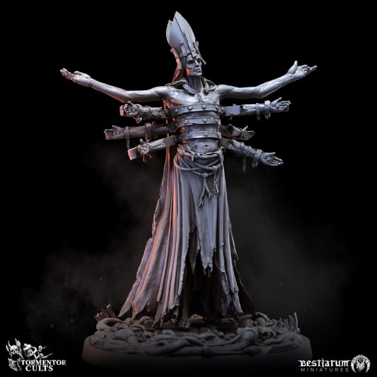 Bestiarum迷你模型：折磨教派·二月2024版3D打印模型|Bestiarum Miniatures – Tormentor Cults – February 2024 – 3D Print Model