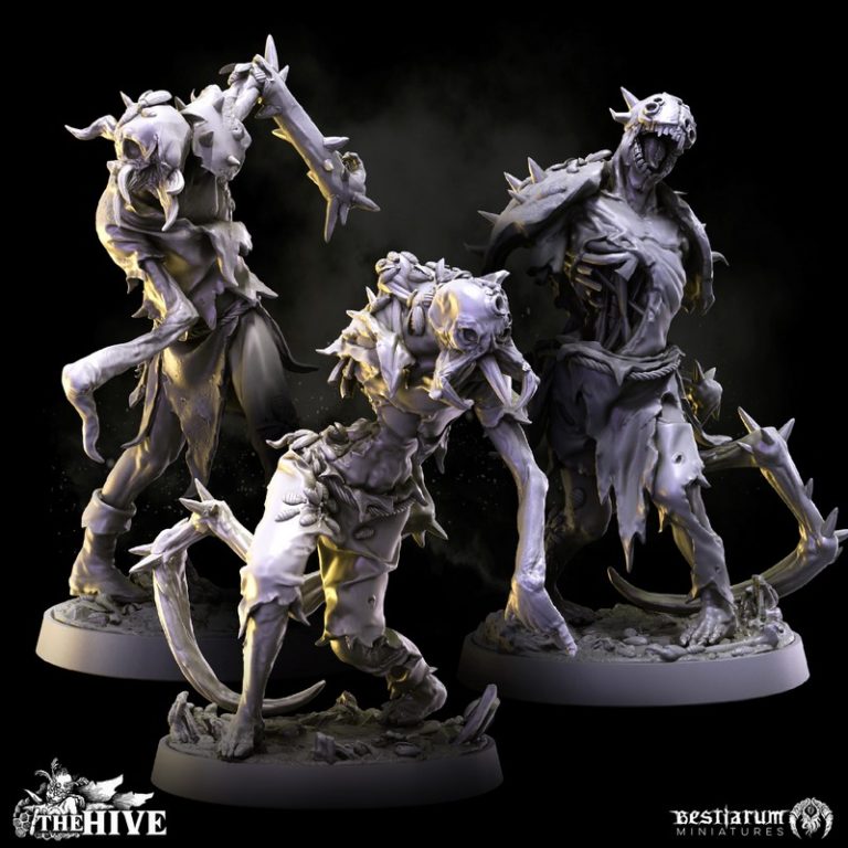 蜂巢系列3D打印模型|Bestiarum Miniatures – The Hive – February 2024 – 3D Print Model