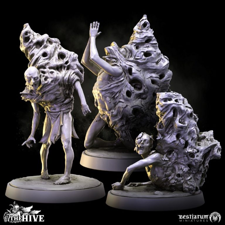 蜂巢系列3D打印模型|Bestiarum Miniatures – The Hive – February 2024 – 3D Print Model