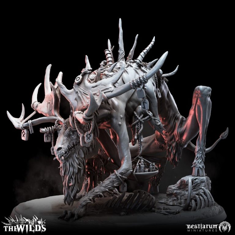 Bestiarum迷你模型：荒野系列——2024年1月3D打印作品|Bestiarum Miniatures – The Wilds – January 2024 – 3D Print Model