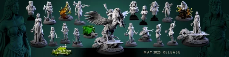 白狼酒馆3D打印模型：精灵、 slime与秘密|White Werewolf Tavern – May 2025 – Sprites Slimes and Secrets – 3D Print Model