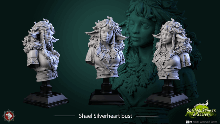 白狼酒馆3D打印模型：精灵、 slime与秘密|White Werewolf Tavern – May 2025 – Sprites Slimes and Secrets – 3D Print Model
