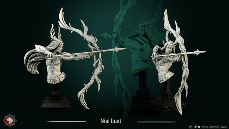 白狼酒馆——3D打印模型：荒原掠夺者|White Werewolf Tavern – March 2021 – Barren Raiders – 3D Print Model