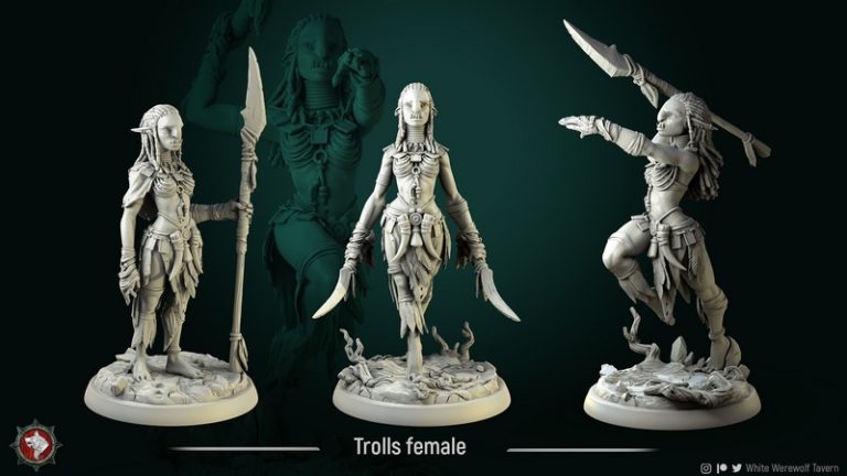白狼酒馆——3D打印模型：荒原掠夺者|White Werewolf Tavern – March 2021 – Barren Raiders – 3D Print Model