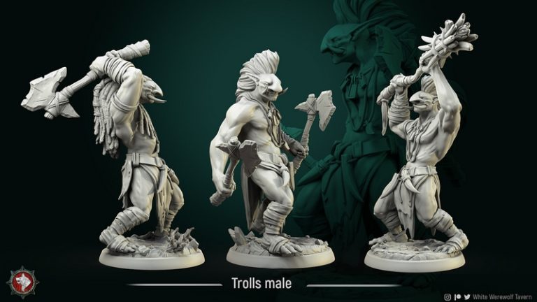 白狼酒馆——3D打印模型：荒原掠夺者|White Werewolf Tavern – March 2021 – Barren Raiders – 3D Print Model