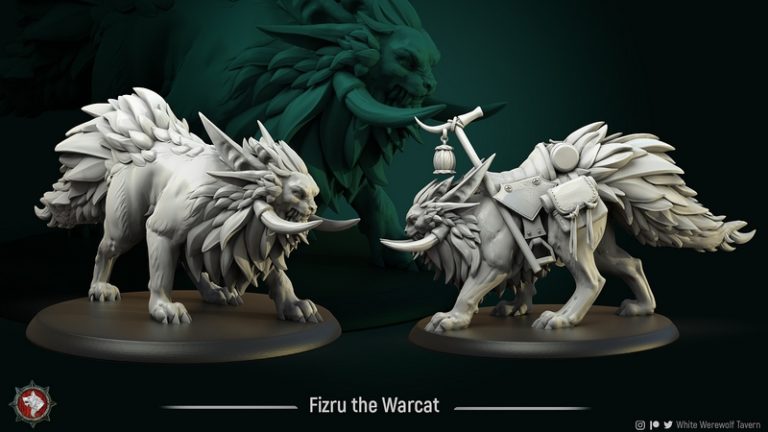 白狼酒馆——3D打印模型：荒原掠夺者|White Werewolf Tavern – March 2021 – Barren Raiders – 3D Print Model