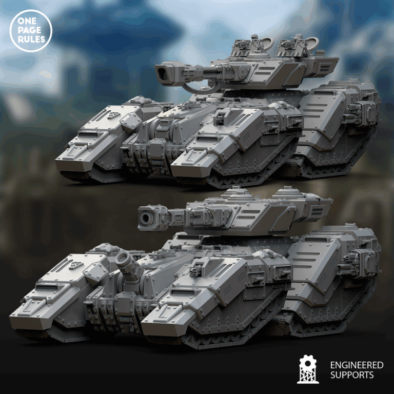 人类防御部队——超重型战车——3D打印模型|Human Defence Force – Super Heavy Battle Tank – 3D Print Model