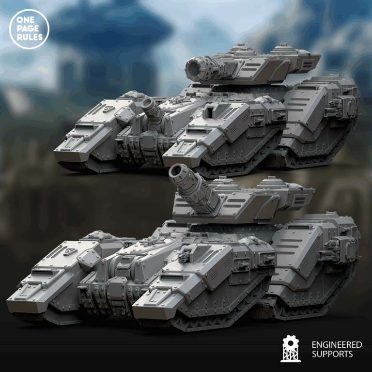人类防御部队——超重型战车——3D打印模型|Human Defence Force – Super Heavy Battle Tank – 3D Print Model