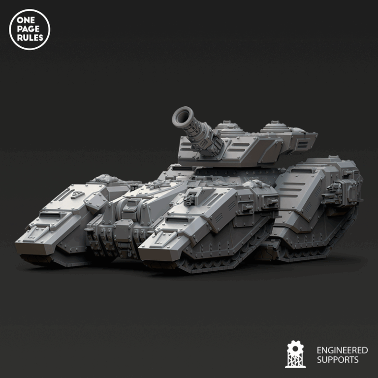 人类防御部队——超重型战车——3D打印模型|Human Defence Force – Super Heavy Battle Tank – 3D Print Model