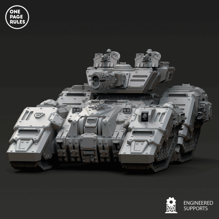 人类防御部队——超重型战车——3D打印模型|Human Defence Force – Super Heavy Battle Tank – 3D Print Model