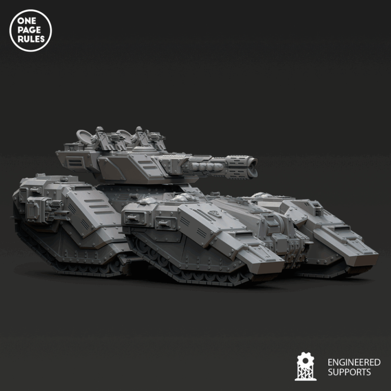 人类防御部队——超重型战车——3D打印模型|Human Defence Force – Super Heavy Battle Tank – 3D Print Model