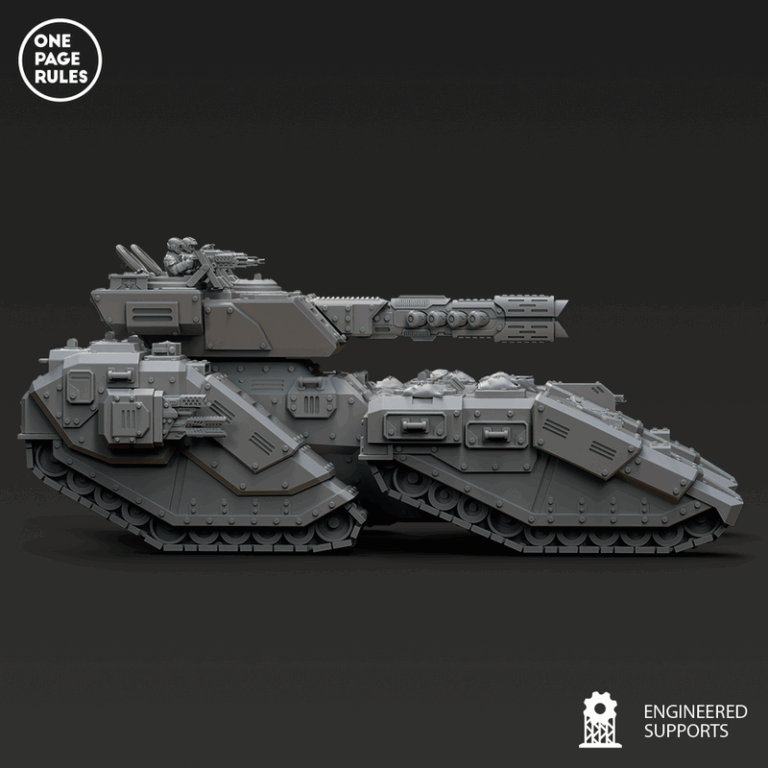 人类防御部队——超重型战车——3D打印模型|Human Defence Force – Super Heavy Battle Tank – 3D Print Model