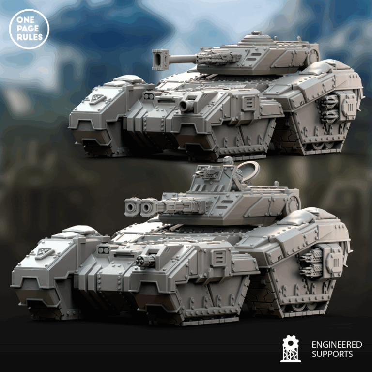 人类防御部队——重装坦克 3D打印模型|Human Defence Force – Heavy Tank – 3D Print Model
