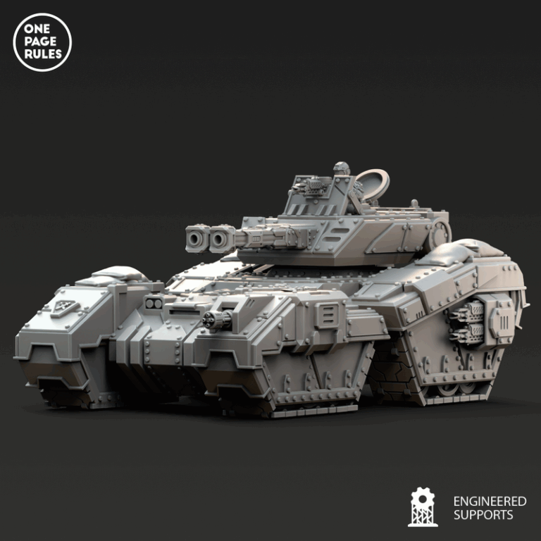 人类防御部队——重装坦克 3D打印模型|Human Defence Force – Heavy Tank – 3D Print Model