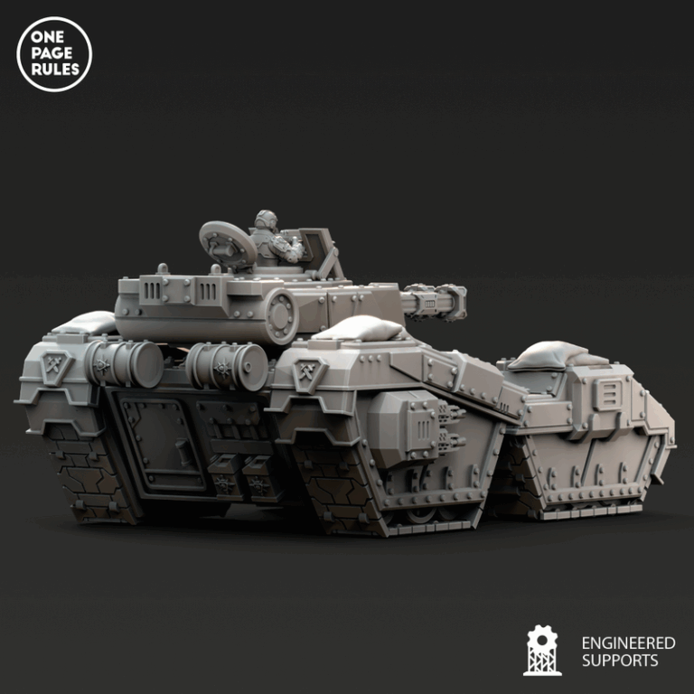 人类防御部队——重装坦克 3D打印模型|Human Defence Force – Heavy Tank – 3D Print Model