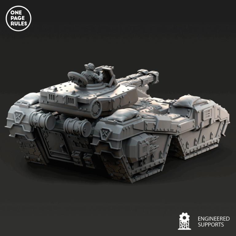 人类防御部队——重装坦克 3D打印模型|Human Defence Force – Heavy Tank – 3D Print Model