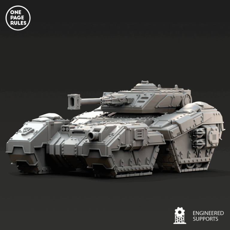 人类防御部队——重装坦克 3D打印模型|Human Defence Force – Heavy Tank – 3D Print Model