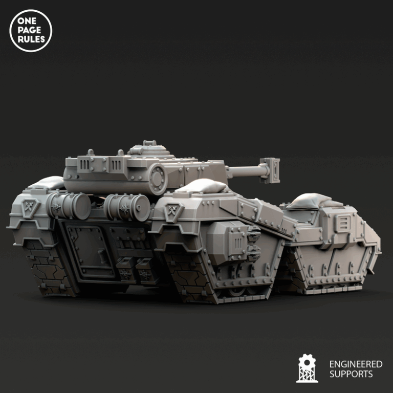 人类防御部队——重装坦克 3D打印模型|Human Defence Force – Heavy Tank – 3D Print Model