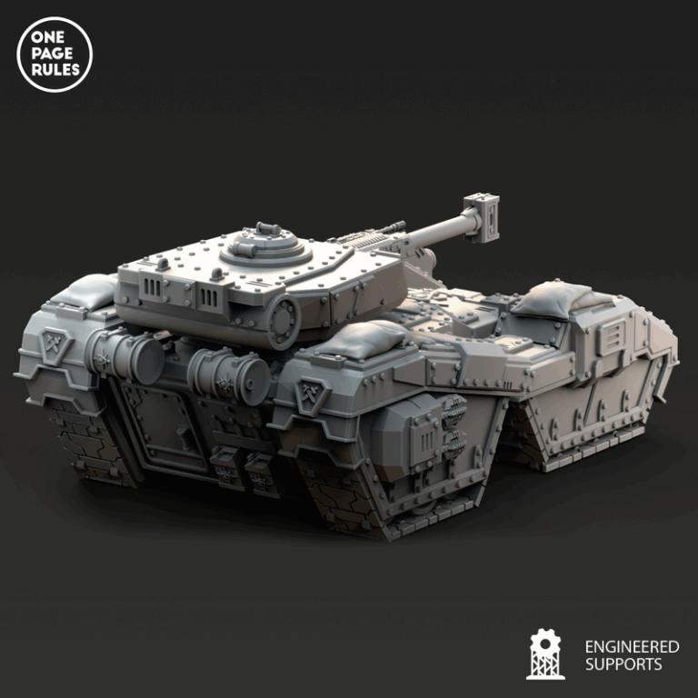 人类防御部队——重装坦克 3D打印模型|Human Defence Force – Heavy Tank – 3D Print Model