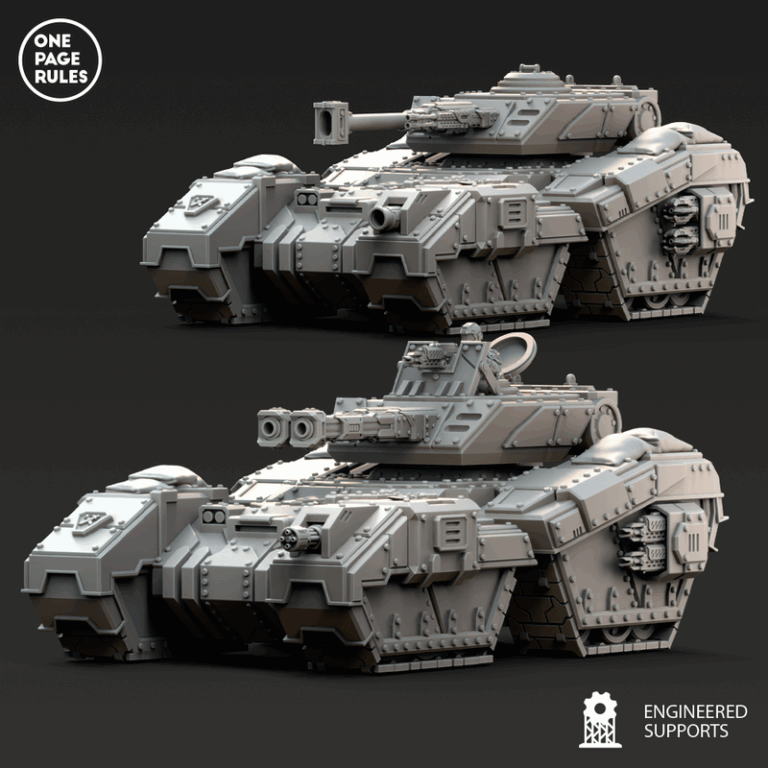 人类防御部队——重装坦克 3D打印模型|Human Defence Force – Heavy Tank – 3D Print Model