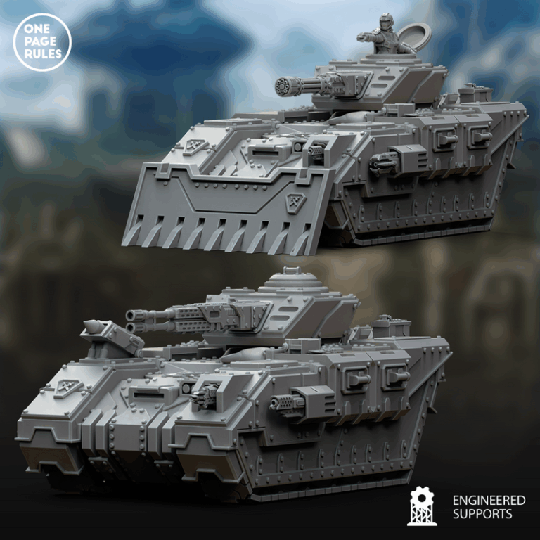 人类防御部队——战坦克 3D打印模型|Human Defence Force – Battle Tank – 3D Print Model