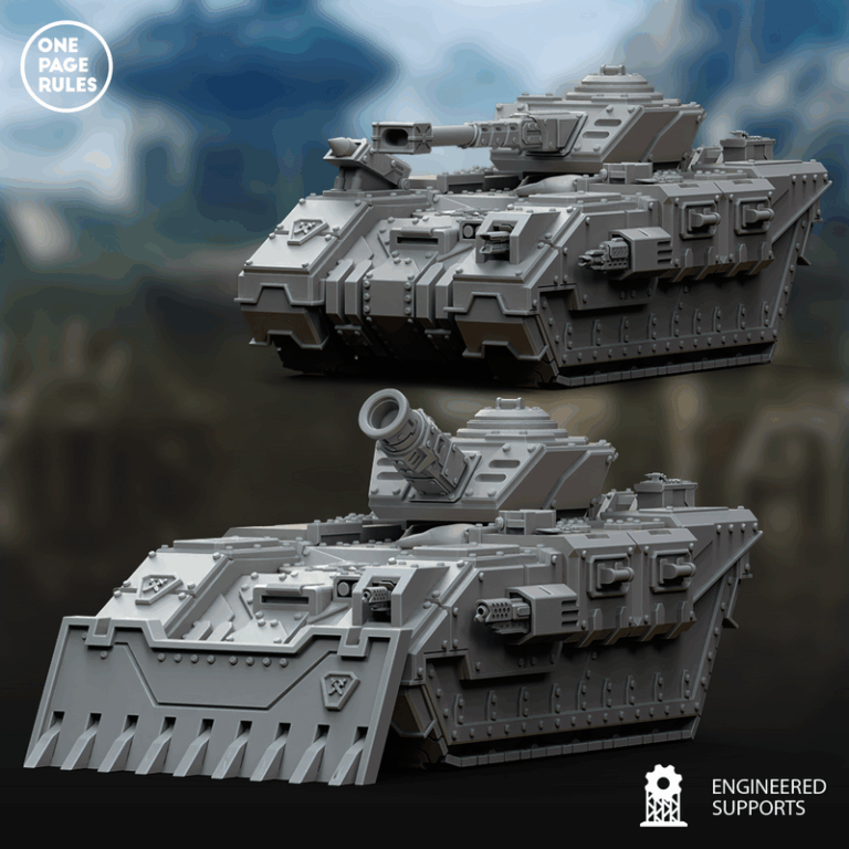 人类防御部队——战坦克 3D打印模型|Human Defence Force – Battle Tank – 3D Print Model