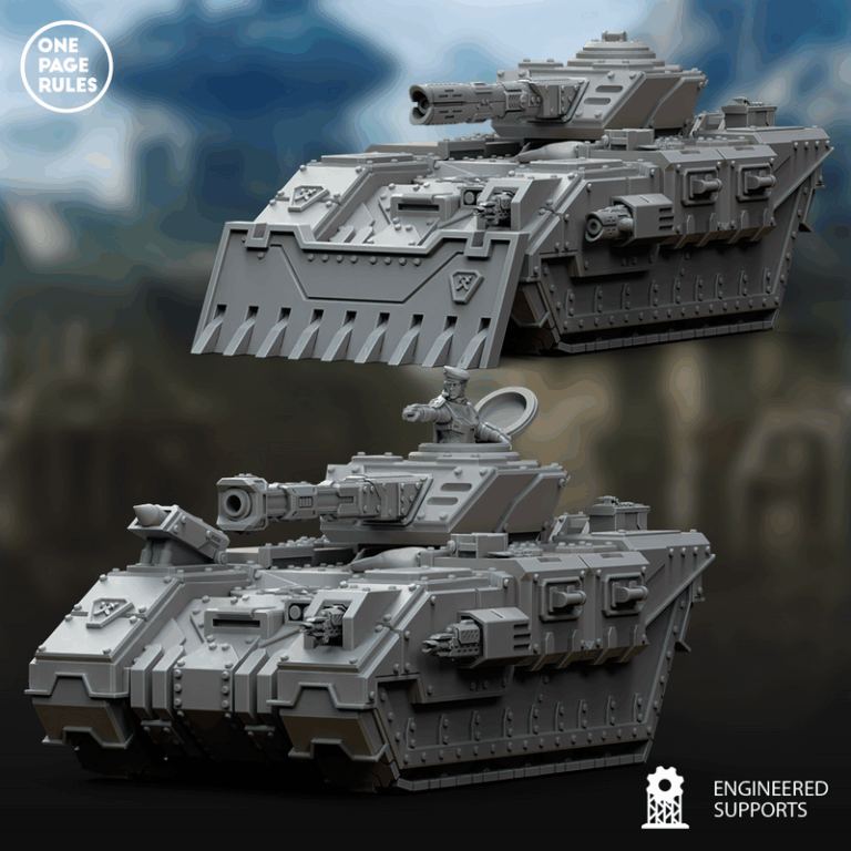 人类防御部队——战坦克 3D打印模型|Human Defence Force – Battle Tank – 3D Print Model
