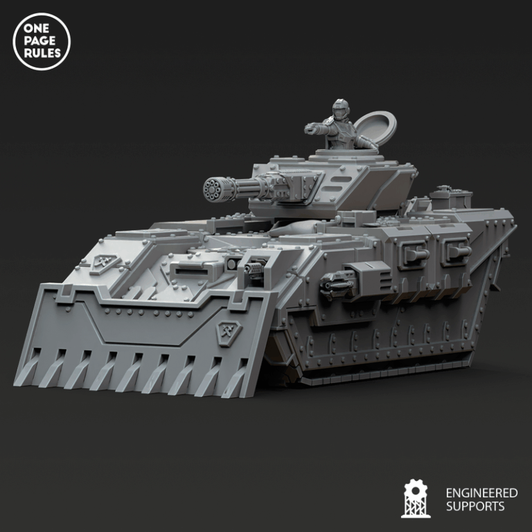 人类防御部队——战坦克 3D打印模型|Human Defence Force – Battle Tank – 3D Print Model