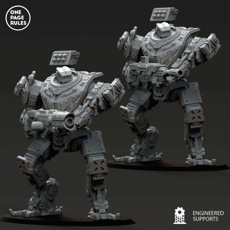 人类防御部队 - 战术步行者 - 3D打印模型|Human Defence Force – Tactical Walker – 3D Print Model