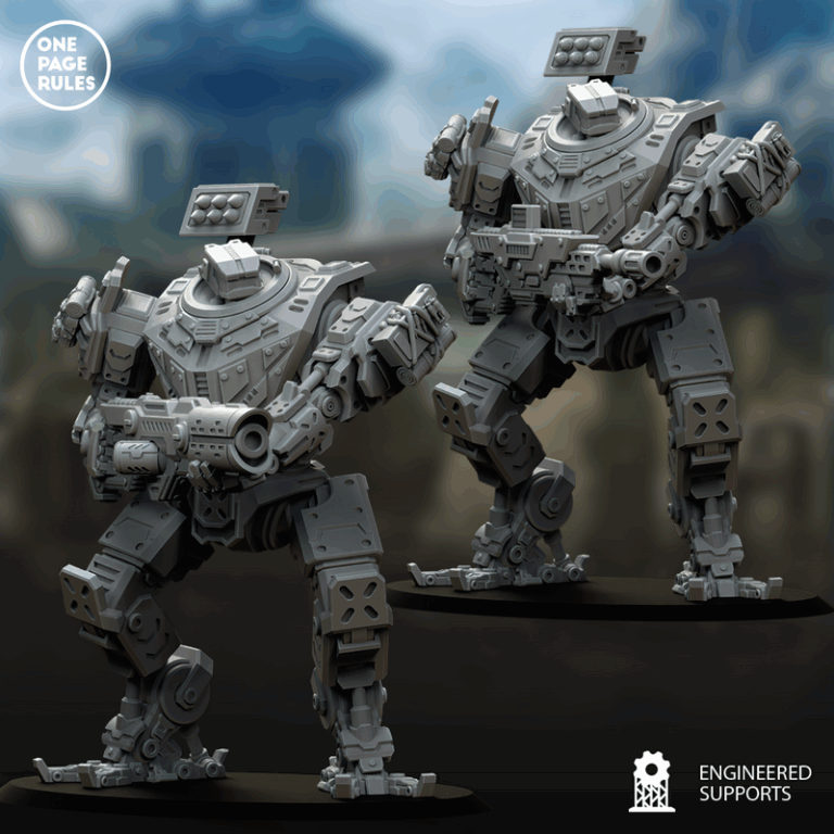 人类防御部队 - 战术步行者 - 3D打印模型|Human Defence Force – Tactical Walker – 3D Print Model